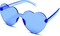 4E’s Novelty Light Blue Cowboy Hat with Feathers & with Heart Shaped Glasses for Rodeo Parties & Dress Up Costumes